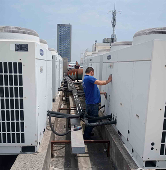 蚌山中央空调制热和不制冷系统维修方法